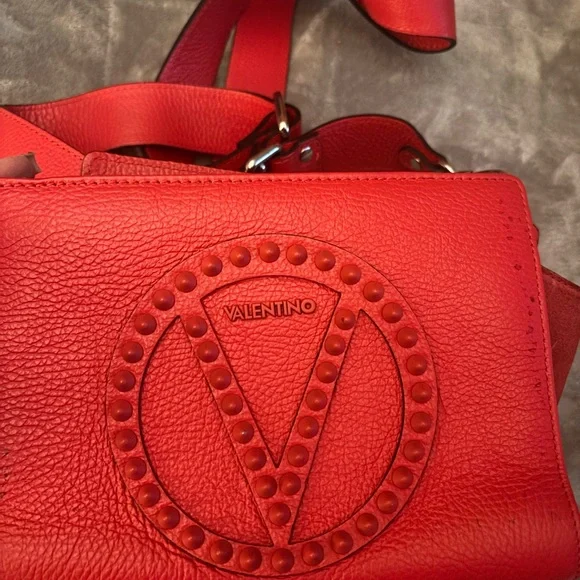 Valentino Red Leather Women's Bag - Picture 1 of 8